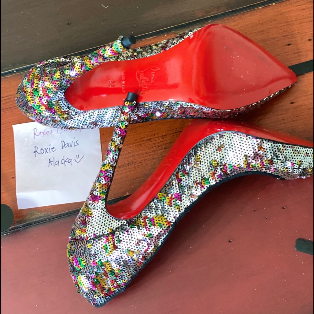 Multi Color Sequins Heels Christian Louboutin - image 1